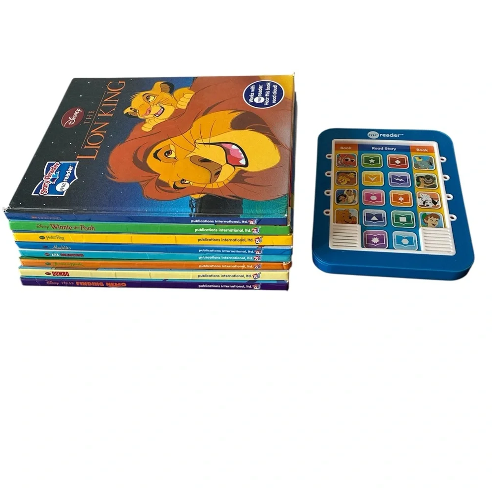 Story Reader Disney Collection with Blue Interactive Me Reader 8 Books